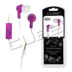  Apple iPhone 4s/ 4/ 3G Dual Hot Pink Earbuds Stereo Hands 