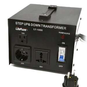   LiteFuze 1000 Watt Voltage Converter Transformer LT 1000 Electronics