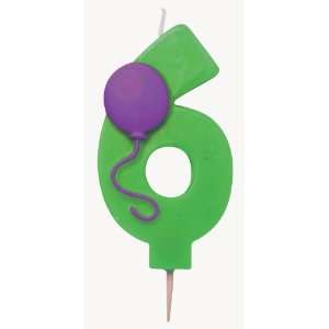  Lets Party By Creative Converting Number 6 Pick Candle 