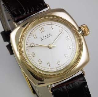Rolex Oyster Cushion 18K Yellow Gold   Cream/White Dial (1931)  
