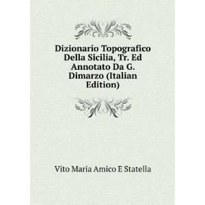   Da G. Dimarzo (Italian Edition) Vito Maria Amico E Statella Books