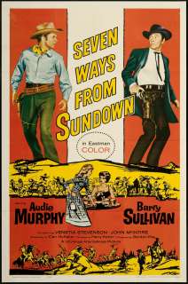 Seven Ways from Sundown 1960 Original U.S. One Sheet Movie Poster 