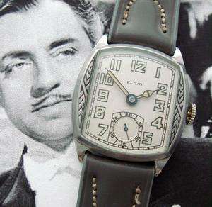 Mens PRISTINE 1929 Elgin Wristwatch   SERVICED  