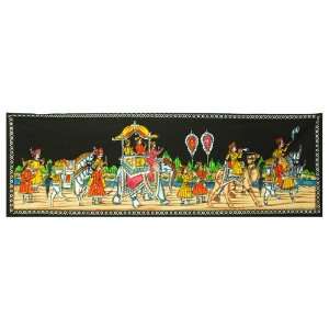  Royal Scene Hand Painted Cotton Wall Hanging Tapestry with 