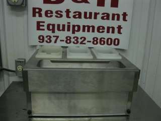 This unit is made to hold silverware, condiments etc.