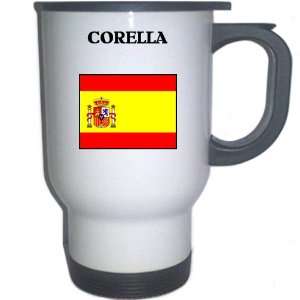  Spain (Espana)   CORELLA White Stainless Steel Mug 