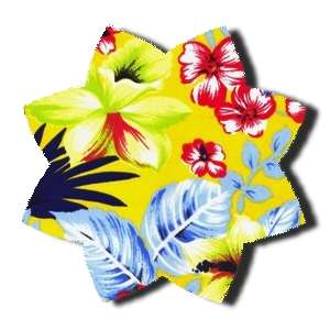 Tropical Hibiscus Serenade Floral Fabric Quilting BTY  
