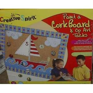  Paint a CorkBoard & Op Art Tacks Toys & Games