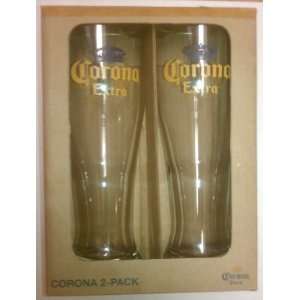  Corona Extra 2 16oz Pilsner Glasses