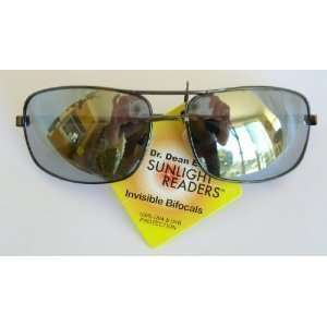 Sunlight Readers (SH4) Invisible Bifocal Sunglasses, Aviator style 
