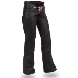   Womens Double Belted Leather Chaps. Hip Hugging Curvy Fit. FIL745CSL
