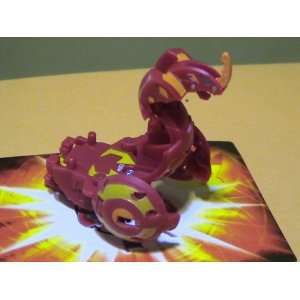  Bakugan Wave 4 GI Red Pyrus Fangoid 720G with DNA (Loose 