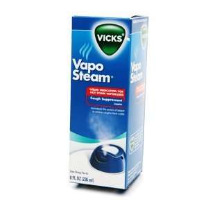Vicks VapoSteam Liquid Medication, Camphor Cough Suppressant 8 fl oz 