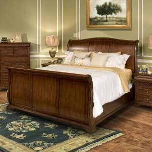 New Classic Whitley Court Eastern King Sleigh Bed in Tobacco Finish 00 