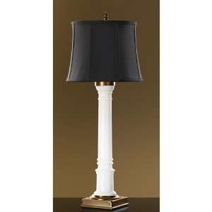  Murray Feiss 9739WTC Whitley 1 Light Table Lamp in White 