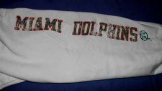 Miami Dolphins Hoodie Ladies XL Full Zip Reebok NFL Cool Logo  