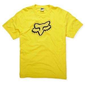  Fox Racing Youth Carbon T Shirt   Youth X Large/Yellow 