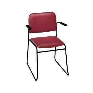  Standard Upholstery Sled Base Stack Chair with Arms 