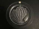 LALIQUE FRANCE CRYSTAL COQUILLAGE CONCH SHELL 1972 COLLECTOR PLATE 