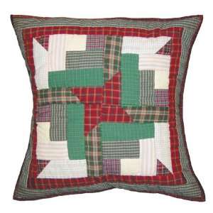  Cranberry Pinwheel Toss Pillow 16 x 16 In.
