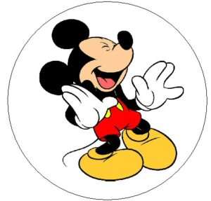 MICKEY MOUSE LAUGHING~ 1 Sticker / Seal Labels  