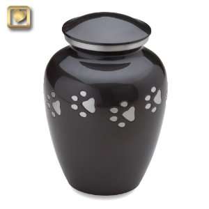  Paw Print Large Brass Pet Cremation Urn by LoveUrns