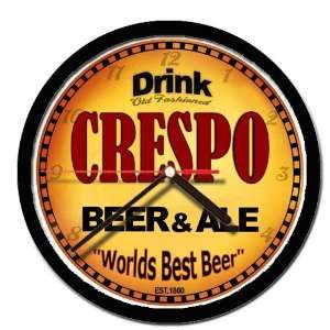  CRESPO beer and ale cerveza wall clock 