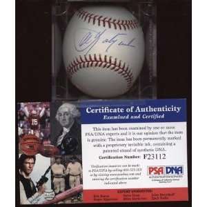  Autographed Carl Yastrzemski Baseball   Single PSA DNA 