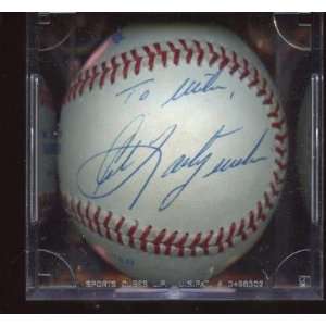  Carl Yastrzemski Autographed Baseball   Single OAL 