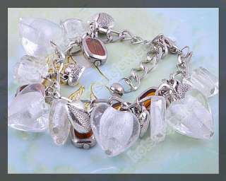 wholesale 16pcs glass beads Coloured Glaze bracelets @1  
