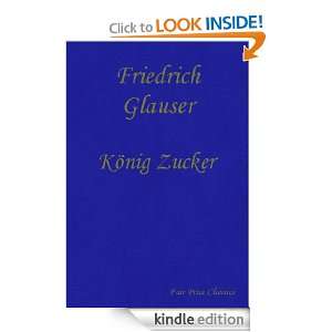 König Zucker (German Edition) Friedrich Glauser  Kindle 