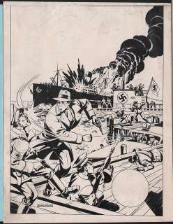 RARE Orig 1944 GREEN HORNET #17 Cover ALEX SCHOMBERG  