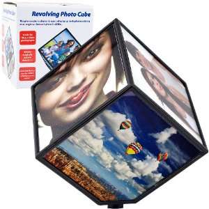  Best Quality Revolving Photo Cube   Magically Displays 6 
