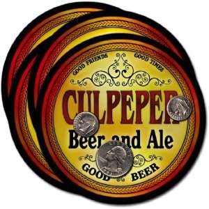  Culpeper, VA Beer & Ale Coasters   4pk 