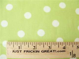 PALE MINT GREEN SCATTERED POLKA DOTS DOT MODERN FABRIC  