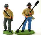   War Toy Soldier Confederate Cannon and Artillery Crew Lead Free Pewter