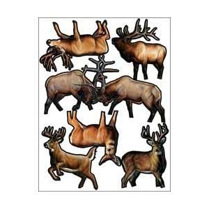  Outdoors & More Themed Die Cut Assortment Deer And Elk; 3 