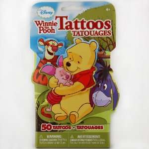   Pooh 3D Novelty Pack of 50 Temporary Tattoos