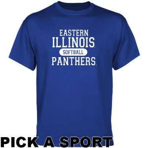  Eastern Illinois Panthers Custom Sport T shirt   Royal 