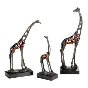   of 3 Menagerie Cut Out Design Giraffe Family Figures