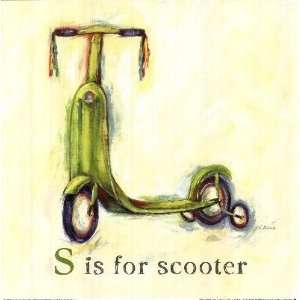  S is for scooter by Catherine Richards. Size 8.40 inches 