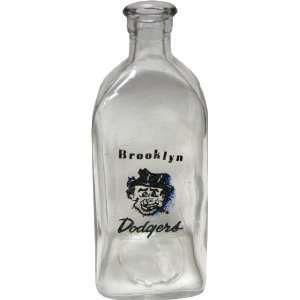   Dodgers Bum Decal Glass Medicine Bottle   MLB Car Magnets And Decals