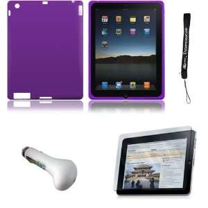  Purple Silk Premium Durable Protective Skin for Apple iPad 2 