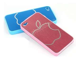 4Colors DELUXE Bling Crystal Huge Apple Diamond Hard Case Cover For 