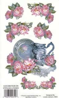 Vintage Rub Ons~Kitchen STERING & ROSES~Craft Card  