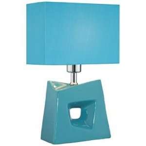  Lite Source Cynthia Blue Contemporary Table Lamp