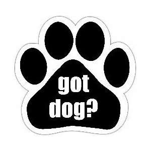  Got Dog? Car Magnet Paw Print 
