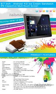 CUBE™ U9GT2 GOOGLE ANDROID 4.0 TABLET 3G w/ CASE+KEYBOARD 