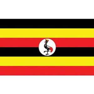  Uganda Flag 2ft x 3ft Patio, Lawn & Garden