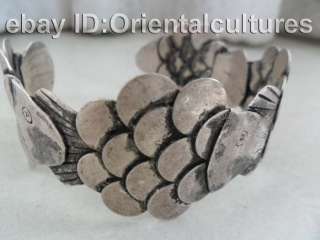 Tribe Exotic Chinese Handmade Miao Silver Bracelet  